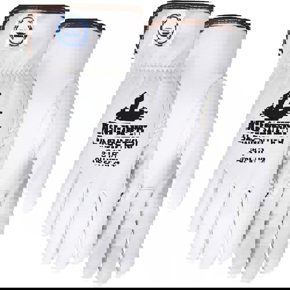 Cut & Puncture-Resistant Gloves: Medium, ANSI Cut A4, ANSI Puncture 3, Dyneema Diamond Lined